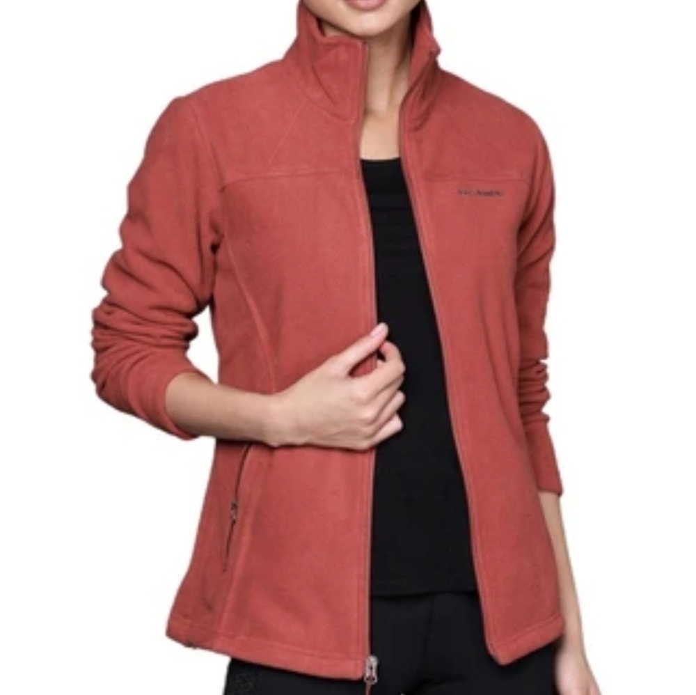 Columbia Women Fleece Full zip Jacket Pullover sz S